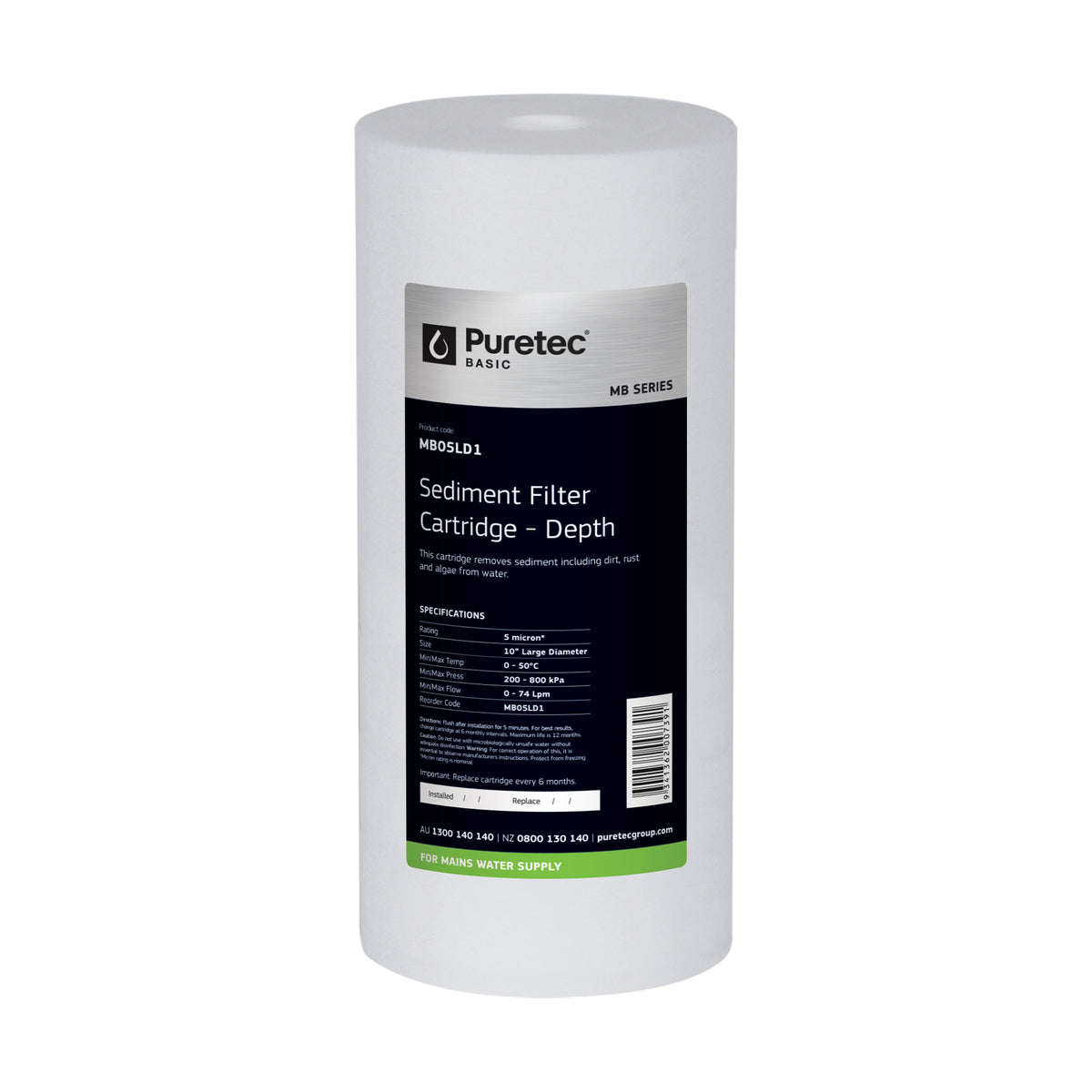 10 inch jumbo Polyspun water filter cartridge