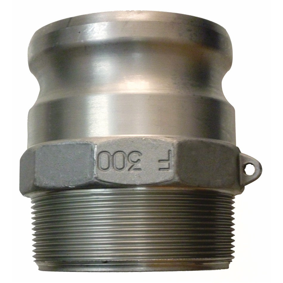 Aluminium male coupling to male NPTthread F type camlock fitting