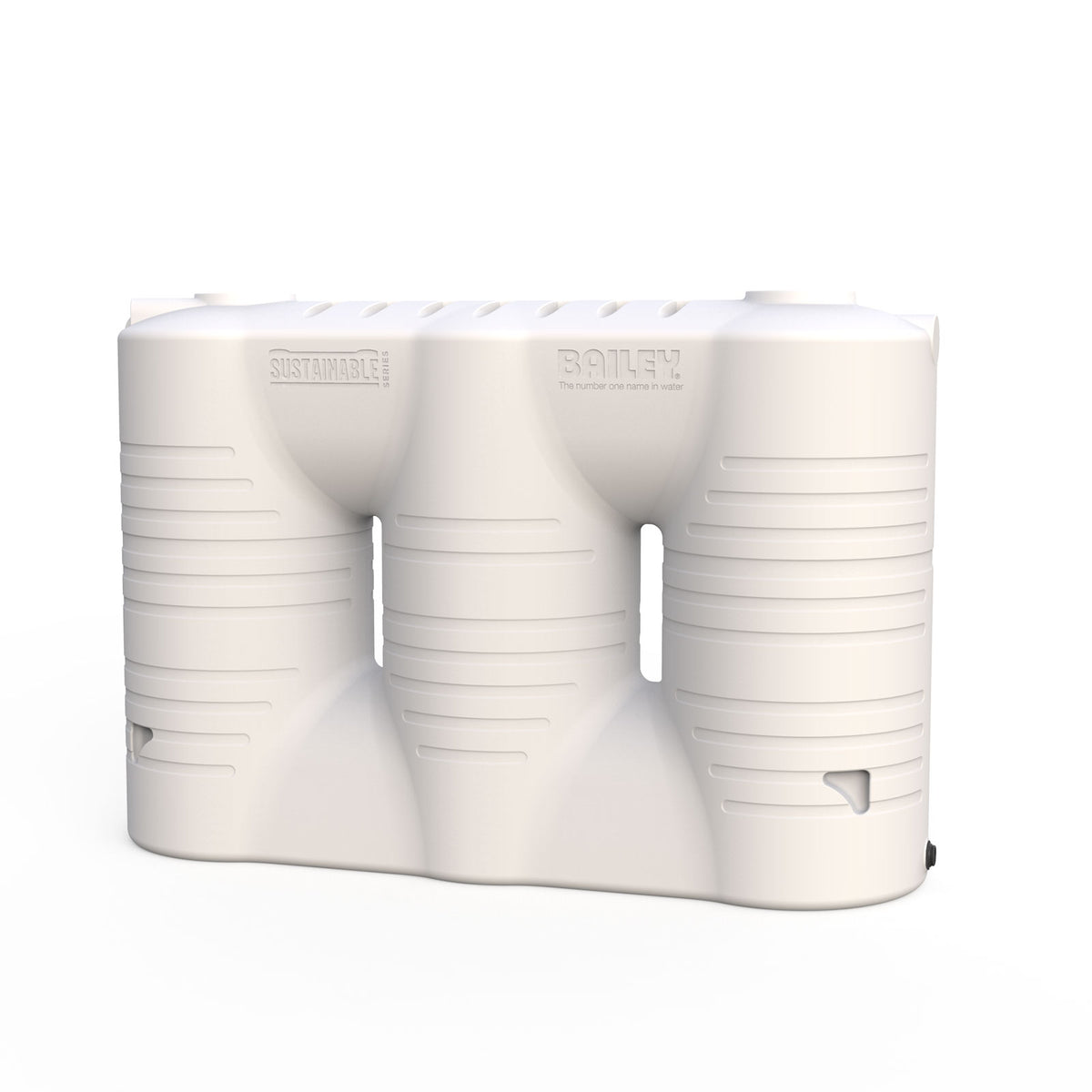 White 3000L Slimline Water Tank