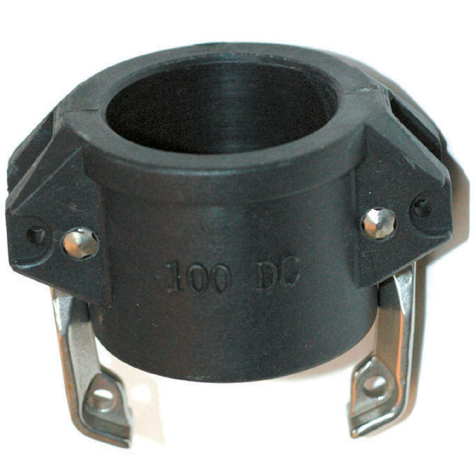 Polypropylene camlock dust cap fitting