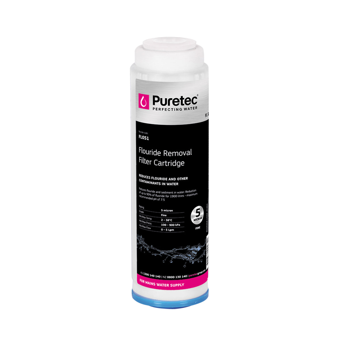 Fluoride Removal water filter cartridge